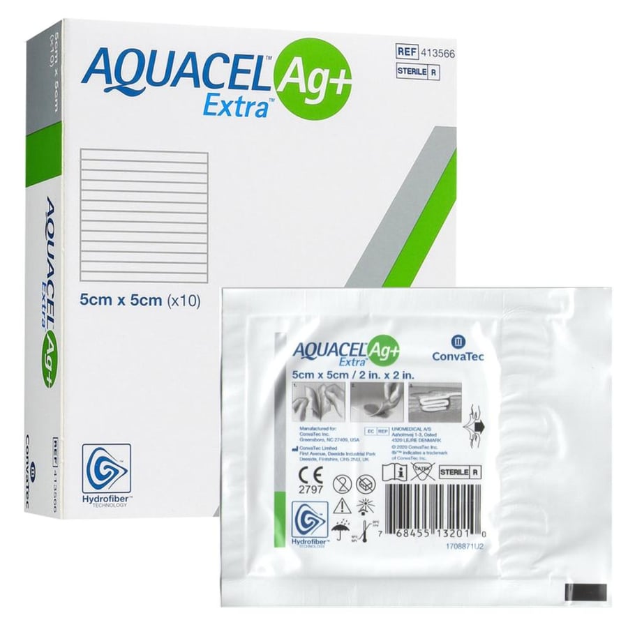 ضمادات كونفاتيك اكواسيل ايه جي بلس اكسترا 10 ضمادات 5 5 CONVATEC AQUACEL AG EXTRA