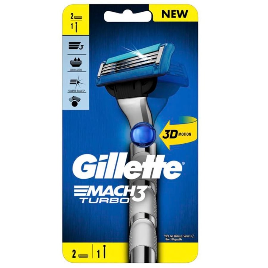 شفرات حلاقة جيليت ماك3 ثري دي GILLTTE MACH3 TURBO 3D شفــ3ــــرات