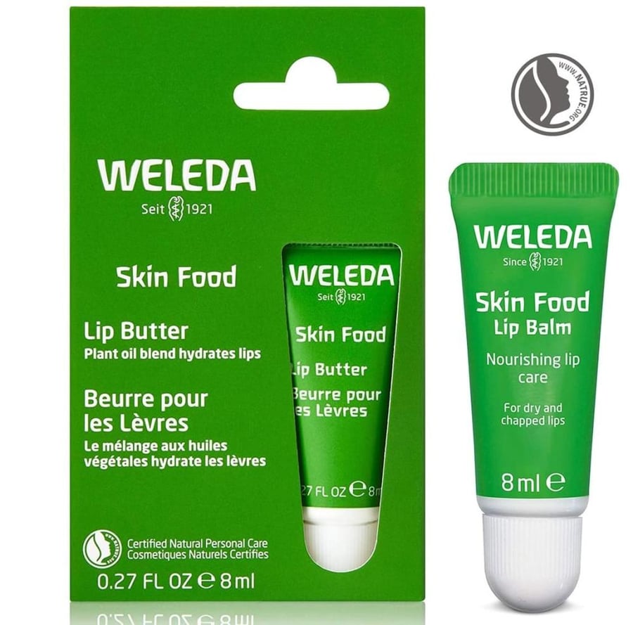 فيليدا سكن فود مرطب الشفاة يرطب ويغذي البشرة 8 مل WWELEDA SKIN FOOD LIP BALM