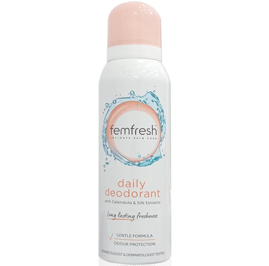 فيم فريش بخاخ مزيل الرائحة للغسول المناطق الحميمية مع مستخلص الحرير المرطب 125 مل FEM FRESH INTIMATE SKIN CARE
