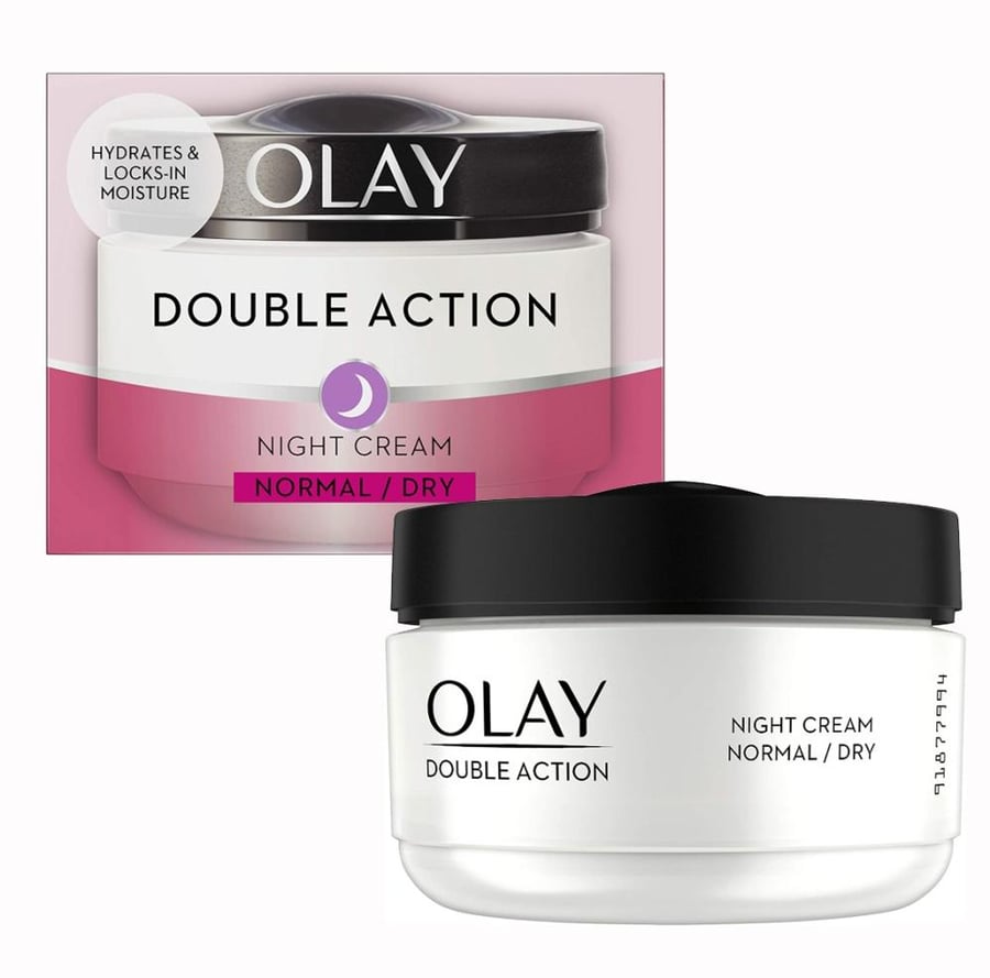 اولاي كريم الليل للبشرة العادية والجافة 50جرام OLAY DOUBLE ACTION NIGHT CREAM NORMAL DRY
