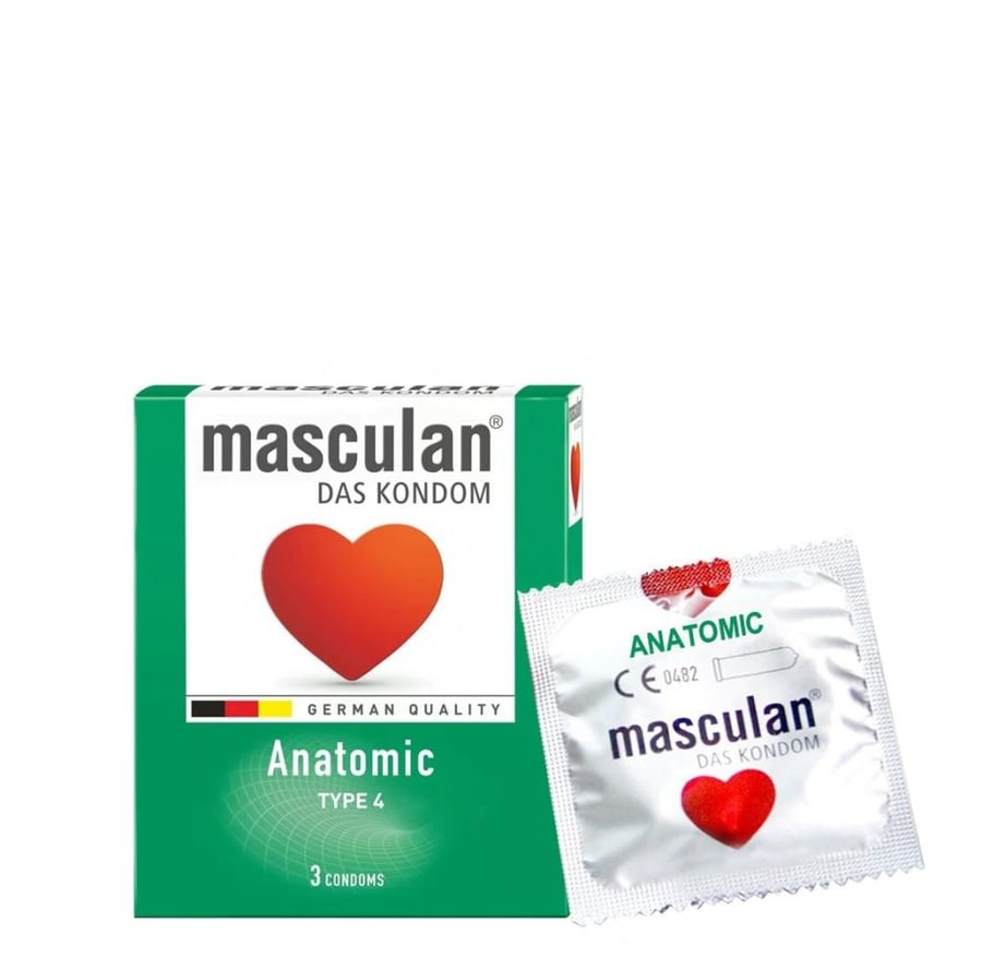 ماسكولان اناتوميك condoms masculan anatomic كـ12ـيس راحة اضافية واقيات ذكرية حميمية 3 كيس