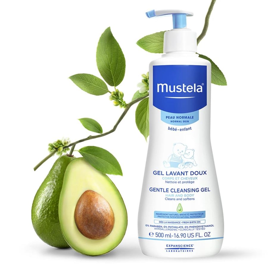 موستيلا جل ناعم للتنظيف للشعر والجسم ينطف ويلين 500مل MUSTELA BEBE ENFANT GEL LAVANT DOUX GENTLE CLEANING GEL