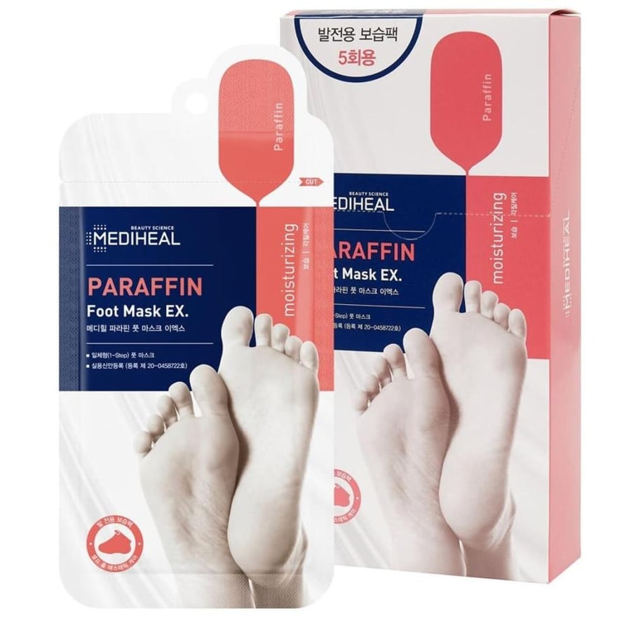 ميديهيل بارافين قناع القد للترطيب وإزالة التشققات 5 قطعة MEDIHEAL PARAFFIN FOOT MASK EX MOISTURIZING