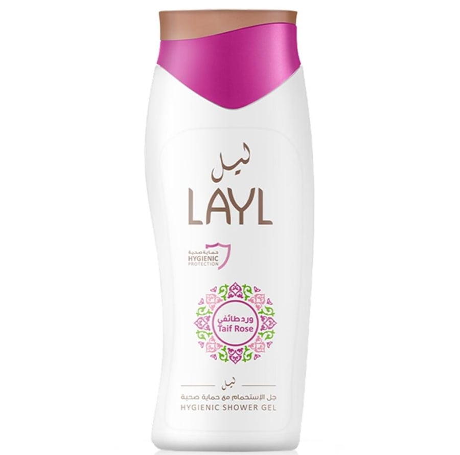 ليل جل استحمام مع حماية صحية برائحة الورد الطائفي 250 مل LAYL TAIF ROSE HYGIENIC SHOWER GEL