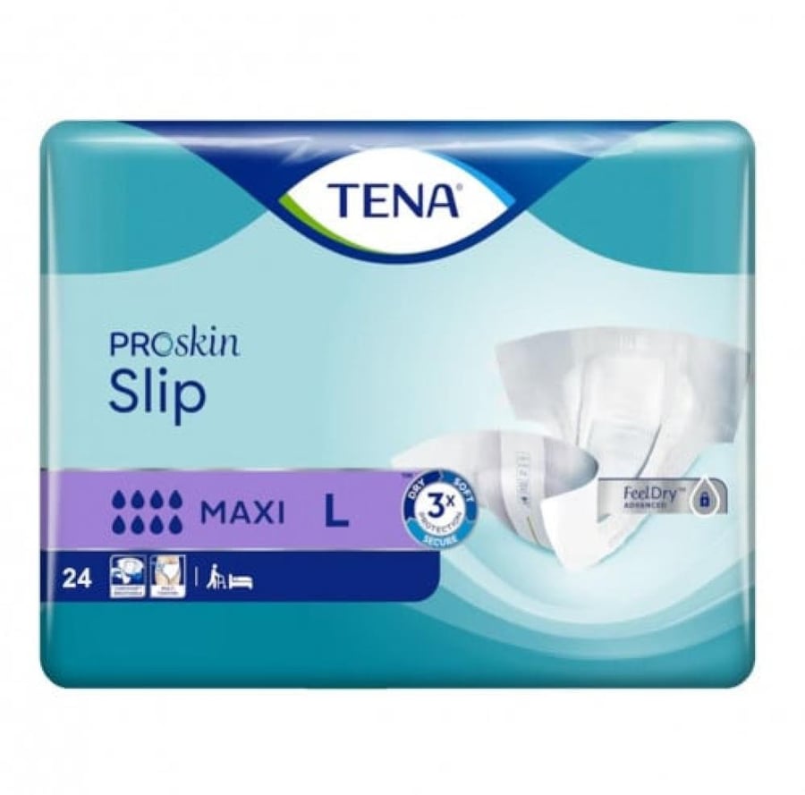 حفايض البالغين تينا بروسكين سليب ماكسيTENA PROSKIN slip maxiحبــ24ــة L صنع إيطالي
