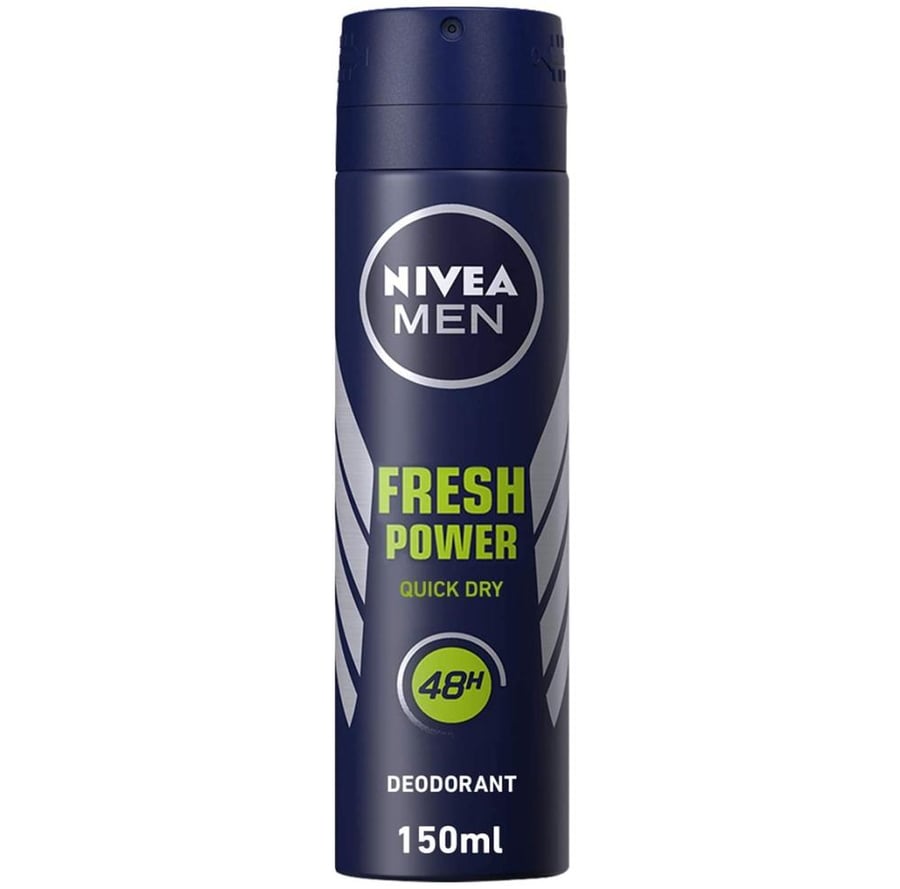 نيفيا مان بخاخ مزيل عرق فريش باور للرجال 150 مل NIVEA DEODORANT FRESH POWER