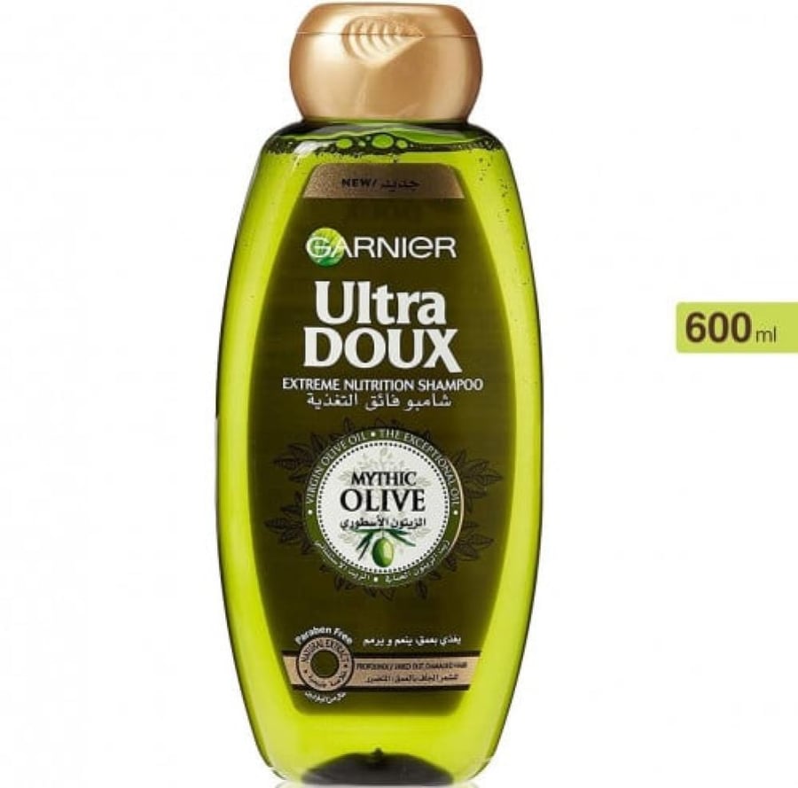 غارنيه الترا دوكس شامبو فائق التغذية الزيتون الاسطوري 600مل GARNIER ULTRA DOUX EXTREME NUTRITION SHAMPOO