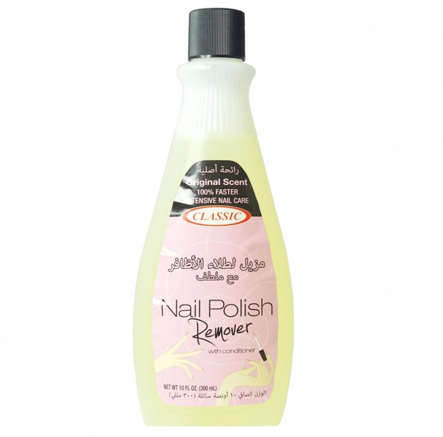 كلاسيك مزيل لطلاء الأظافر مع ملطف أصلية 300 مل classic nail polish remover with conditioner