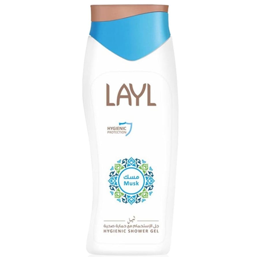 ليل جل استحمام مع حماية صحية برائحة المسك 250 مل LAYL MUSK HYGIENIC SHOWER GEL