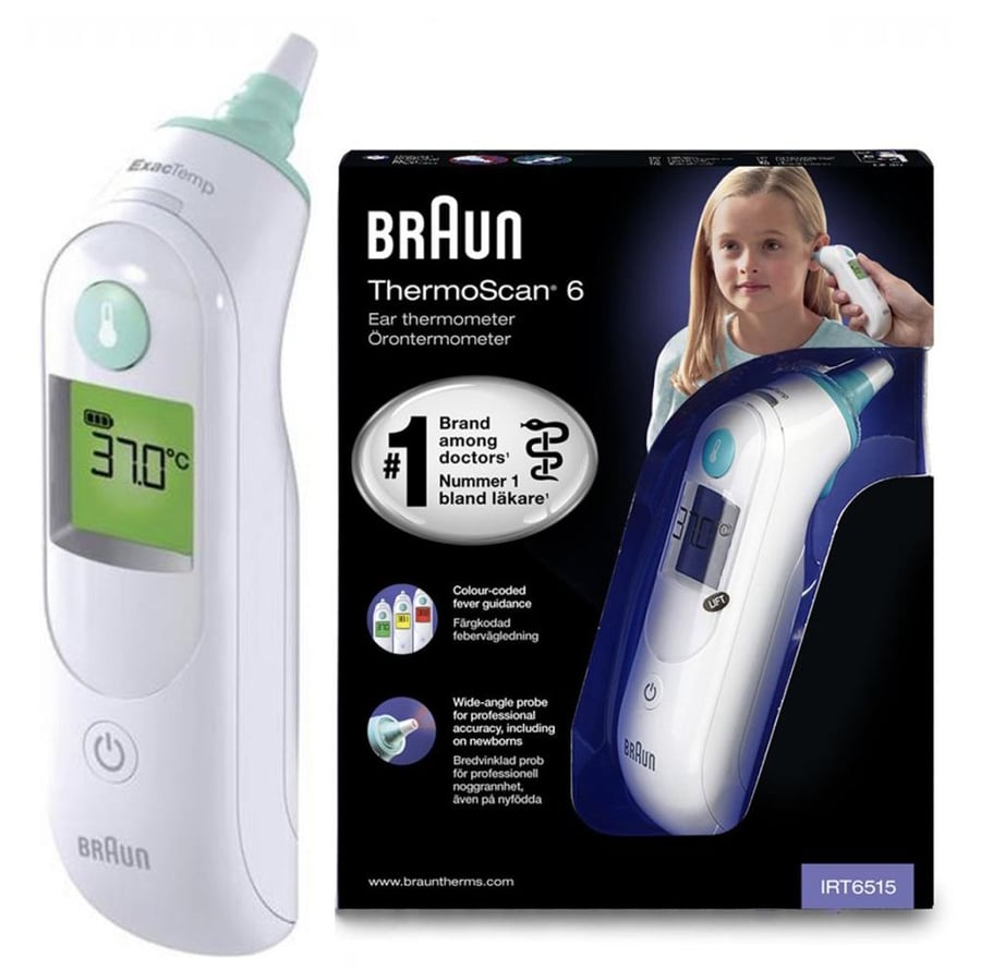 ترموسكان BRAUN THERMOSCAN 6 براون لقياس حرارة الجسم عبر الأذن IRT6515
