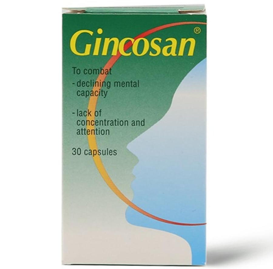 جنكوسان مقوي عام ومحسن للدورة الدموية 30 كبسولة GINCOSAN GENERAL TONIC AND IMPROVE BLOOD CIRCULATION