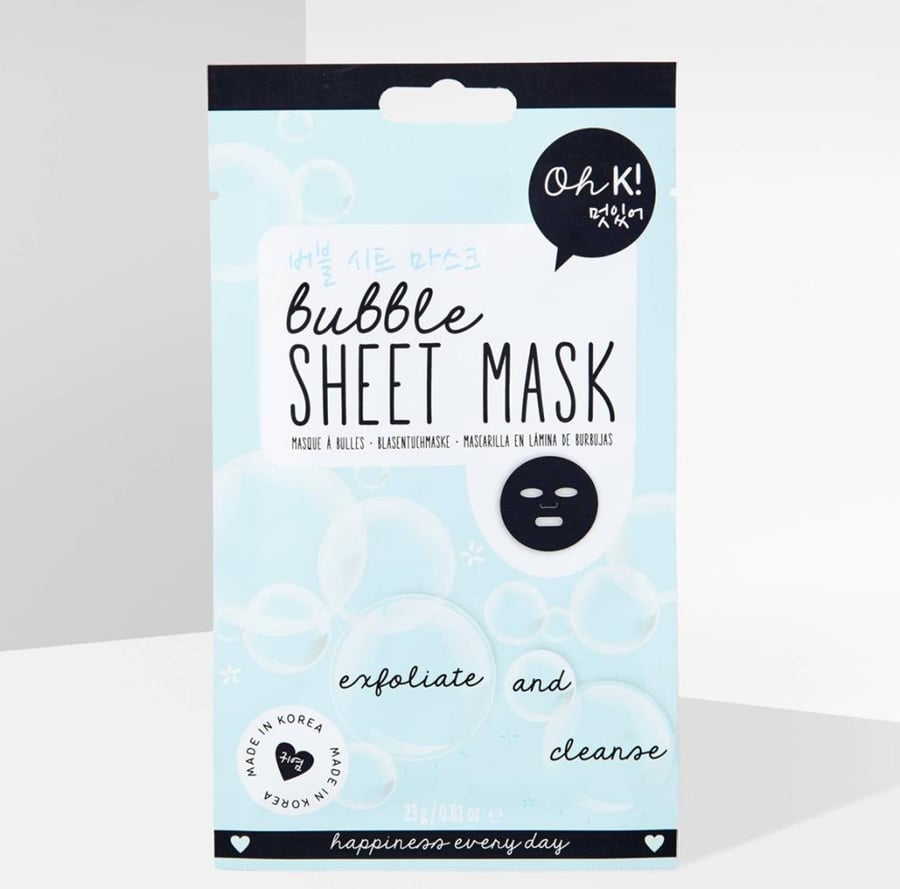 قناع الوجه oh k ورقة فقاعات التقشير والتنظيف بخصلاة نبات الصفصاف OH K BUBBLE SHEET MASK