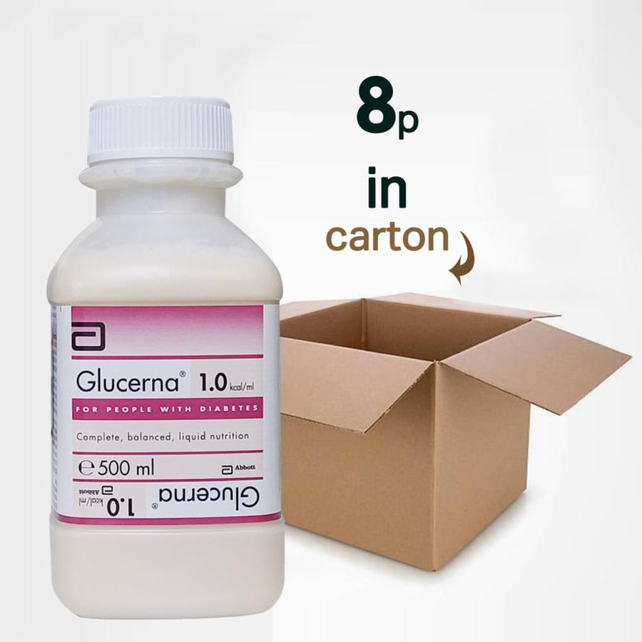 جلوسيرنا Glucerna مكمل غذائي لمرضى السكر 8 عبوة   500 مل