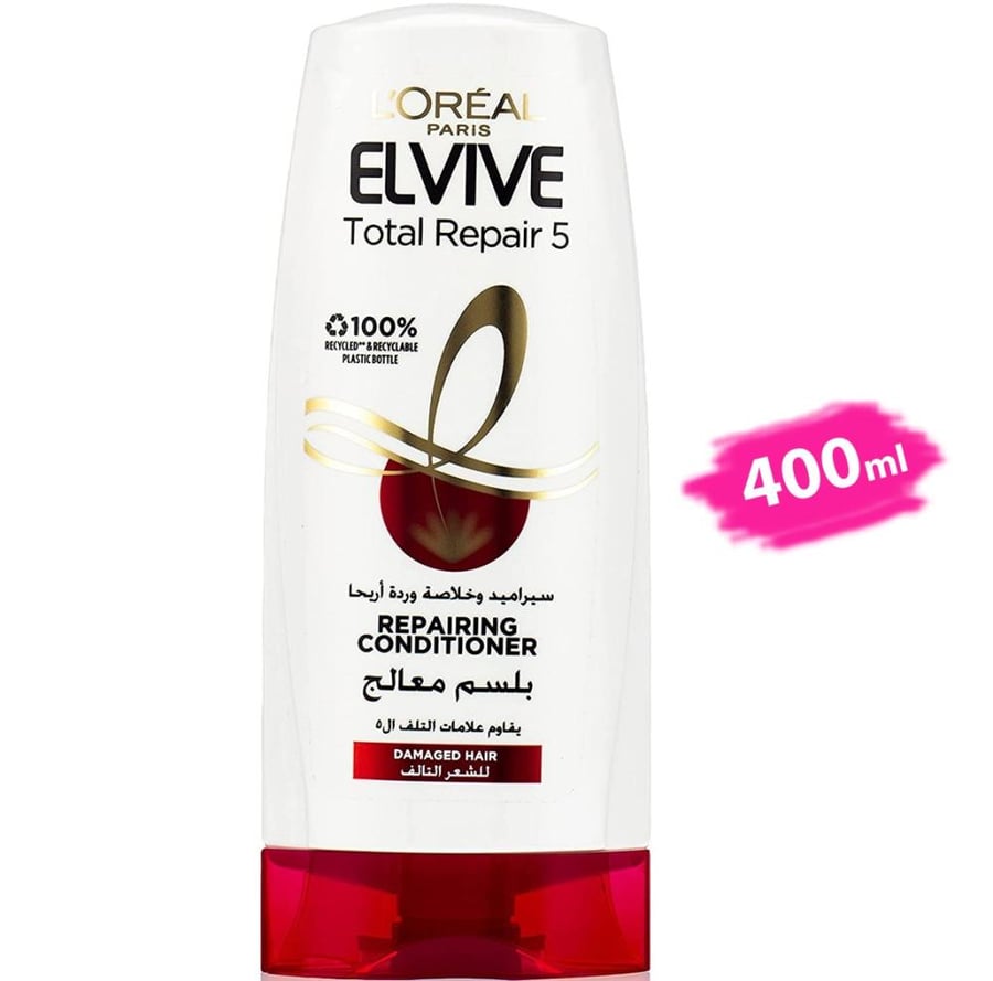 لوريال باريس الفايف بلسم معالج 400 مل LOREAL PARIS ELVIVE TOTAL REPAIRING CONDITIONER