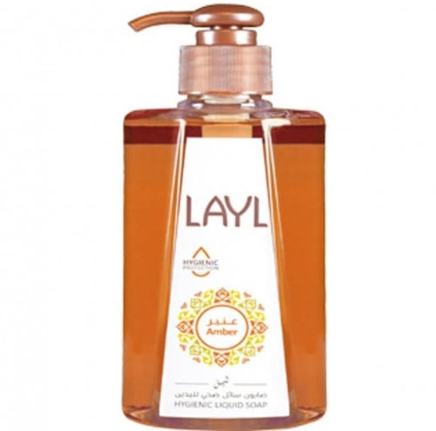 صابون سائل غسيل الايدي ليل برائحة العنبر 400 مل LAYL AMBER HYGIENIC LIQUID SOAP
