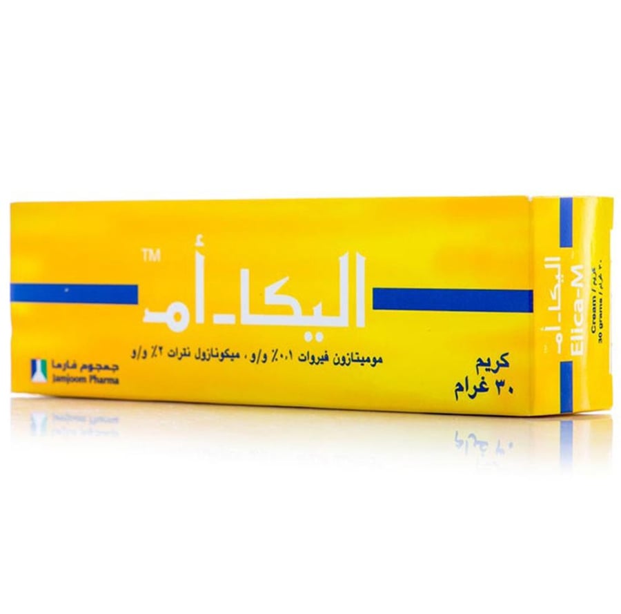 كريم اليكا ام موميتازون فيروات 01  و و ميكونازول نترات 2  و و 30جرام