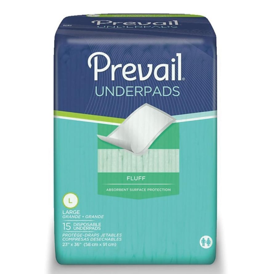 مفارش صحية بريفايل prevail under pads 15p