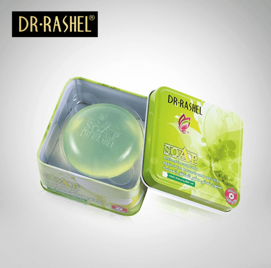 دكتور راشيل dr rashel الصابونه النسائيه للمناطق الحساسه مضادة للبكتيريا والحكه 100 جرام