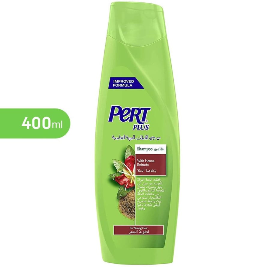 برت بلس شامبو شعر بخلاصة الحنة لتقوية الشعر 400 مل pert plus with henna extracts shampoo