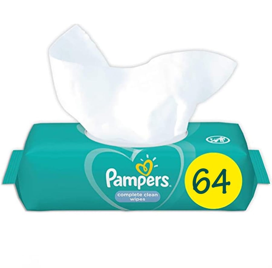 بامبرز مناديل مبللة للاطفال 64 منديل PAMPERS COMPLETE CLEAN WIPES