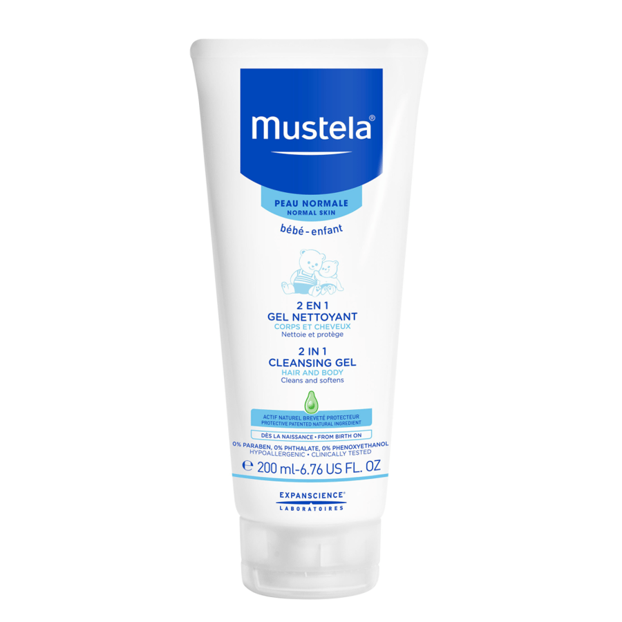 موستيلا جل هيدرا اند بودي بيبي منظف للأطفال 200مل MUSTELA BEBE ENFANT 2 EN 1 CLEANSING GEL