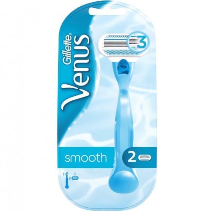جيليت فينوس سموث مكينة 2 شفرة gillette venus smooth