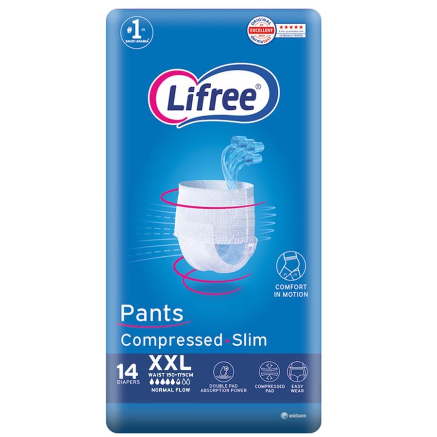 كلوت ليفري lifree للبالغلين للسلس العادي 14 كلوت  XXL