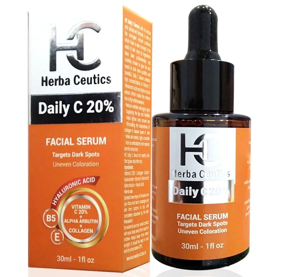 سيروم اتش سي هيربا كيوتيكس دايلي سي 200مل HC HERBA CEUTICS FACIAL SERUM DAILY C 20