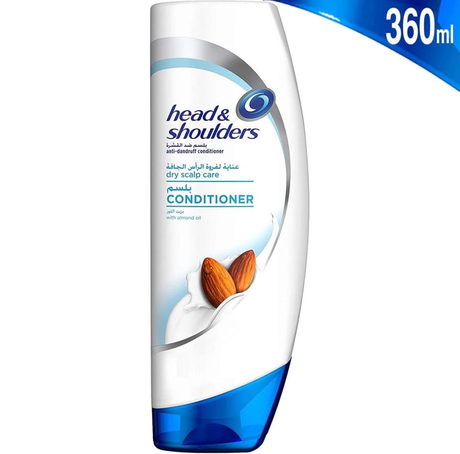 بلسم شعر هيد آند شولدرز بزيت اللوز عناية بفروة الرأس 360 مل head and shoulders dry scalp care