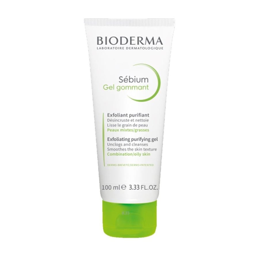 بايوديرما جل مقشر للبشرة المختلطة 100مل BIODERMA SEBIUM GEL GOMMANT
