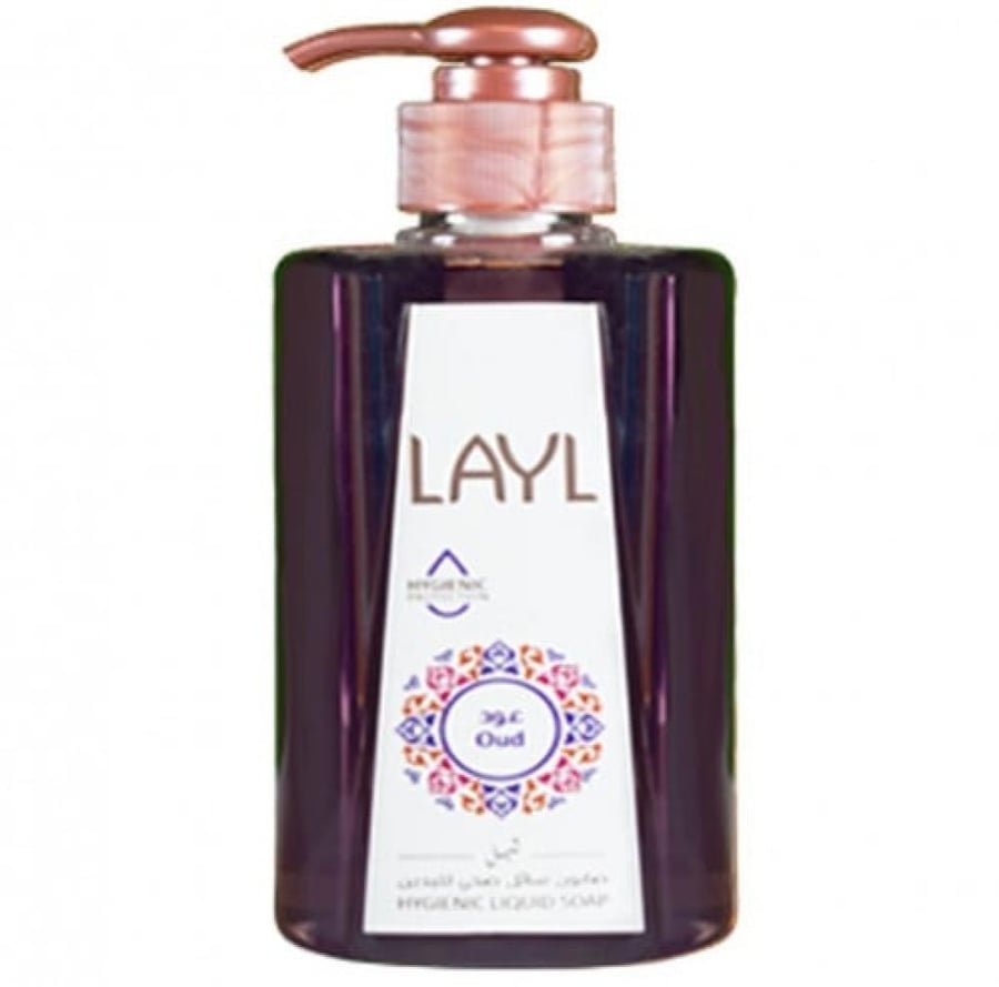 صابون سائل غسيل الايدي ليل برائحة العود 400 مل LAYL OUD HYGIENIC LIQUID SOAP