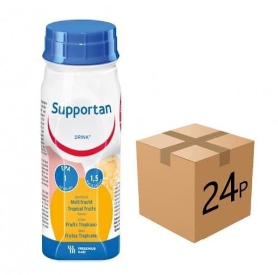 فريزينيوس كابي سبورتان مكمل غذائي بنكهة الفاكهة الاستوائية 200مل FRESENIUS KABI SUPPORTAN DRINK