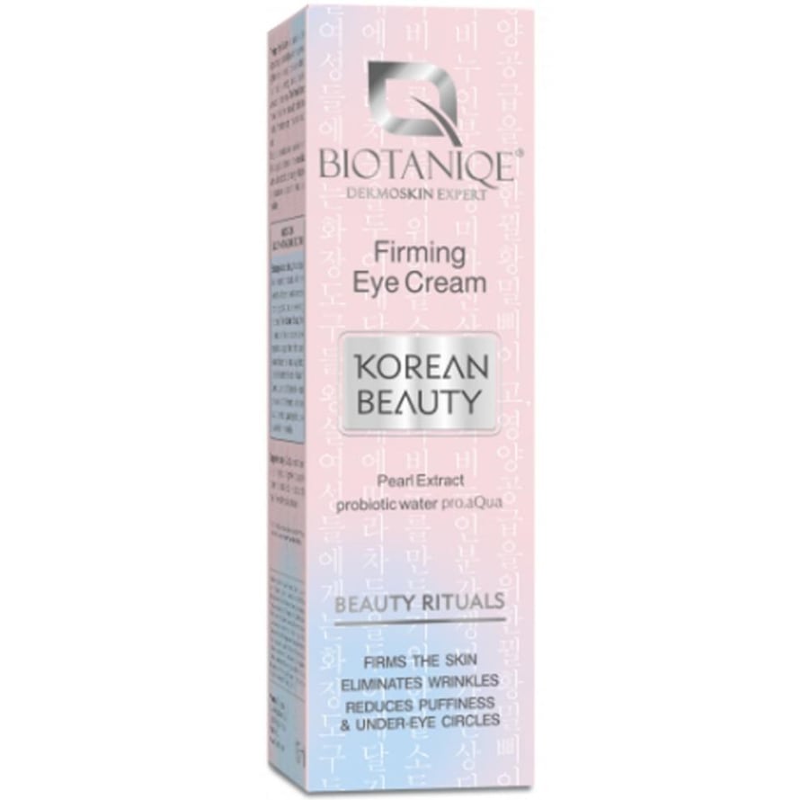 بيوتانيك كريم التجاعيد حول العين كوريان بيوتي 15 مل BIOTANIQE FIRMING EYE CREAM KOREAN BEAUTY