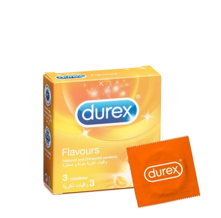 ديوركس واقي ذكري حميمي ملونة ومعطرة 3 كيس DUREX FLAVOURS