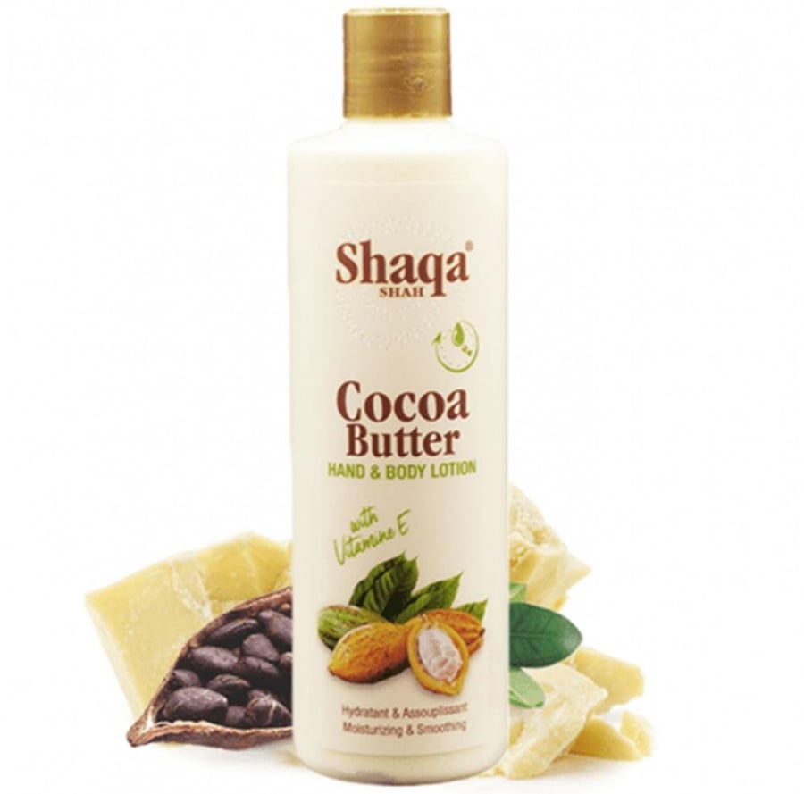 شاقة شاه مرطب للجسم واليدين 500 مل SHAQA SHAH COCOA BUTTER HAND AND BODY LOTION