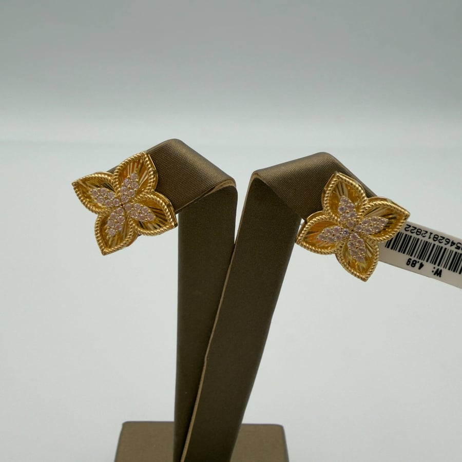 حلق ذهب عيار 18
