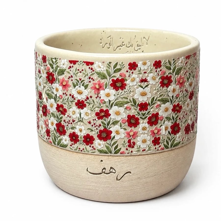 كوب الورد