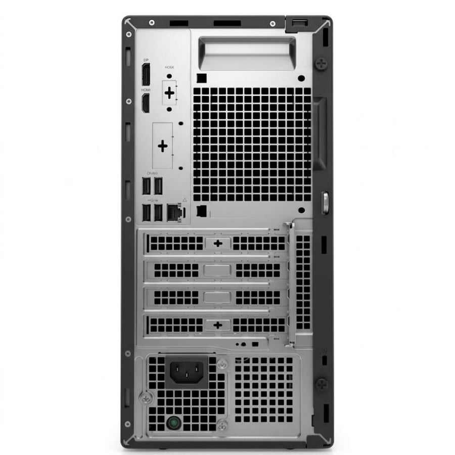 كمبيوتر مكتبي Dell Pro Tower QCT1250، معالج Intel Core i7-14700، ذاكرة 16GB RAM، تخزين 512GB SSD، كرت شاشة Intel Graphics، لوحة مفاتيح وماوس سلكي، FreeDOS، أسود
