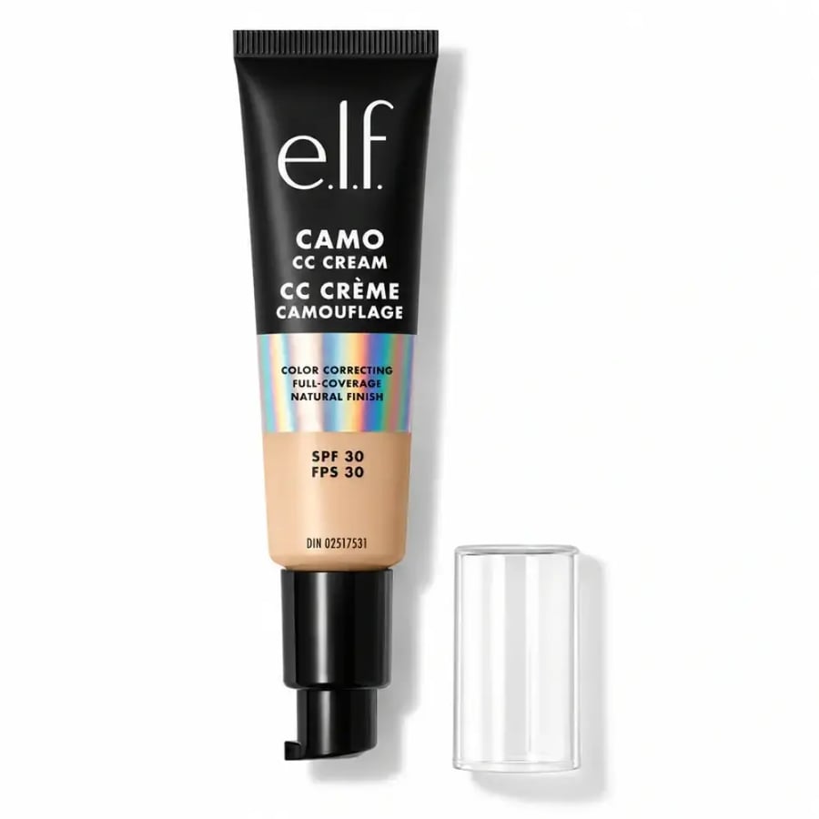 كريم أساس e.l.f. Hydrating Camo CC بتغطية كاملة SPF 30 – درجة 120N