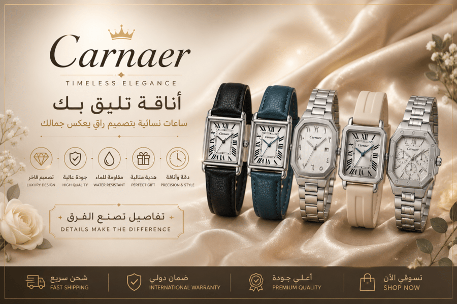 ساعة كارنية رجالية carnaer