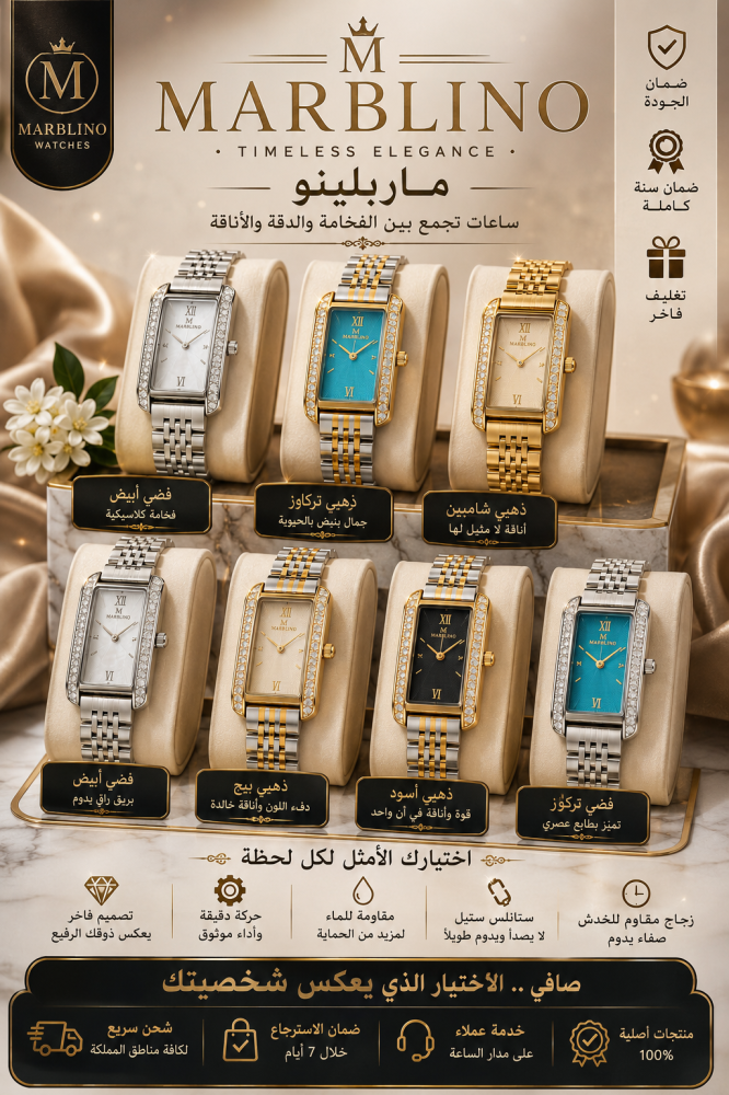 ساعة نسائية ماربلينوMarblino