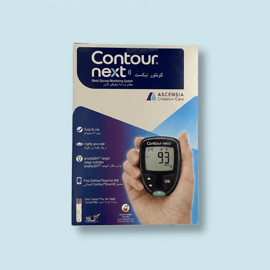 جهاز قياس مستوى السكر في الدم Contour Next.