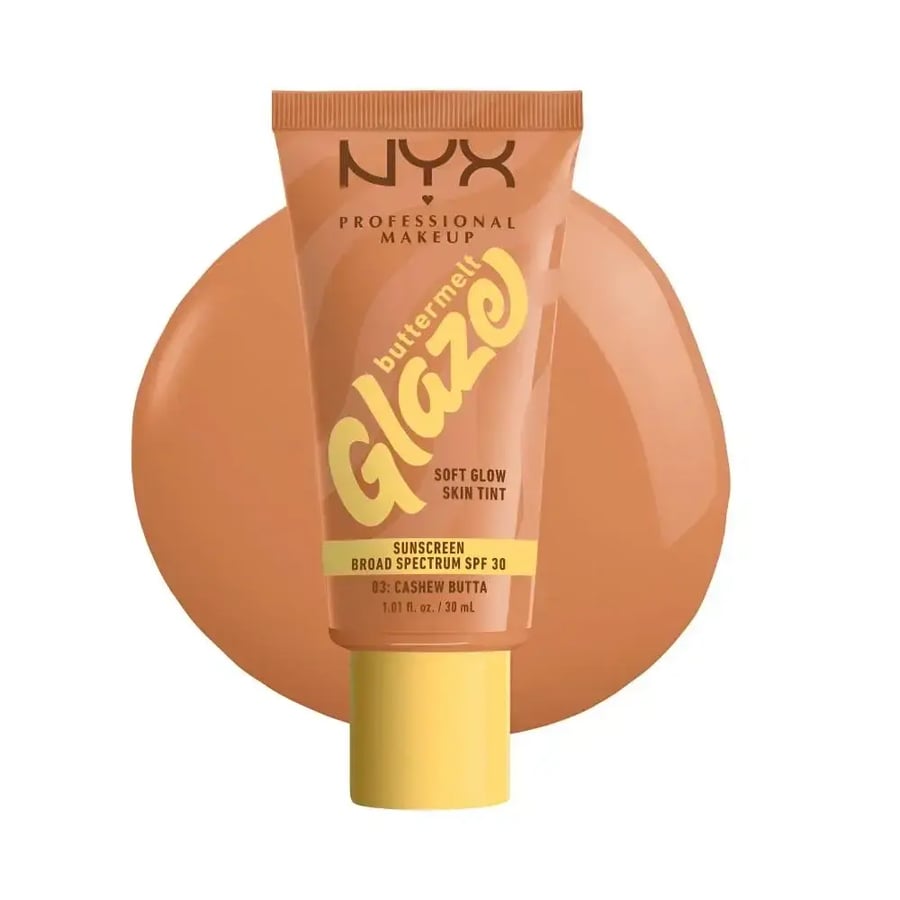 كريم أساس ان واي اكس بتركيبة باترميلت جليز - درجة كاشيو باتا - واقي شمس SPF 30