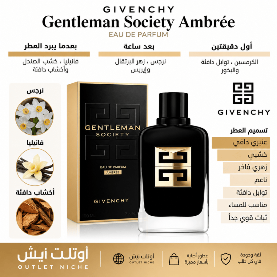 جيفنشي جنتلمان سوسايتي أمبري للرجال أو دو بارفيوم 100 مل