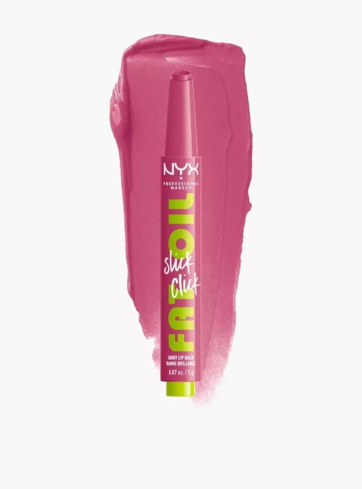 ملمع شفاه NYX Professional Makeup Fat Oil Sleek Click - درجة Blood Me 07