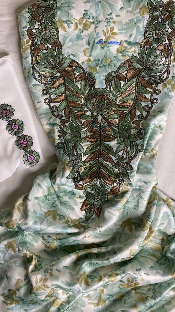 Lace front fabric with the hijab