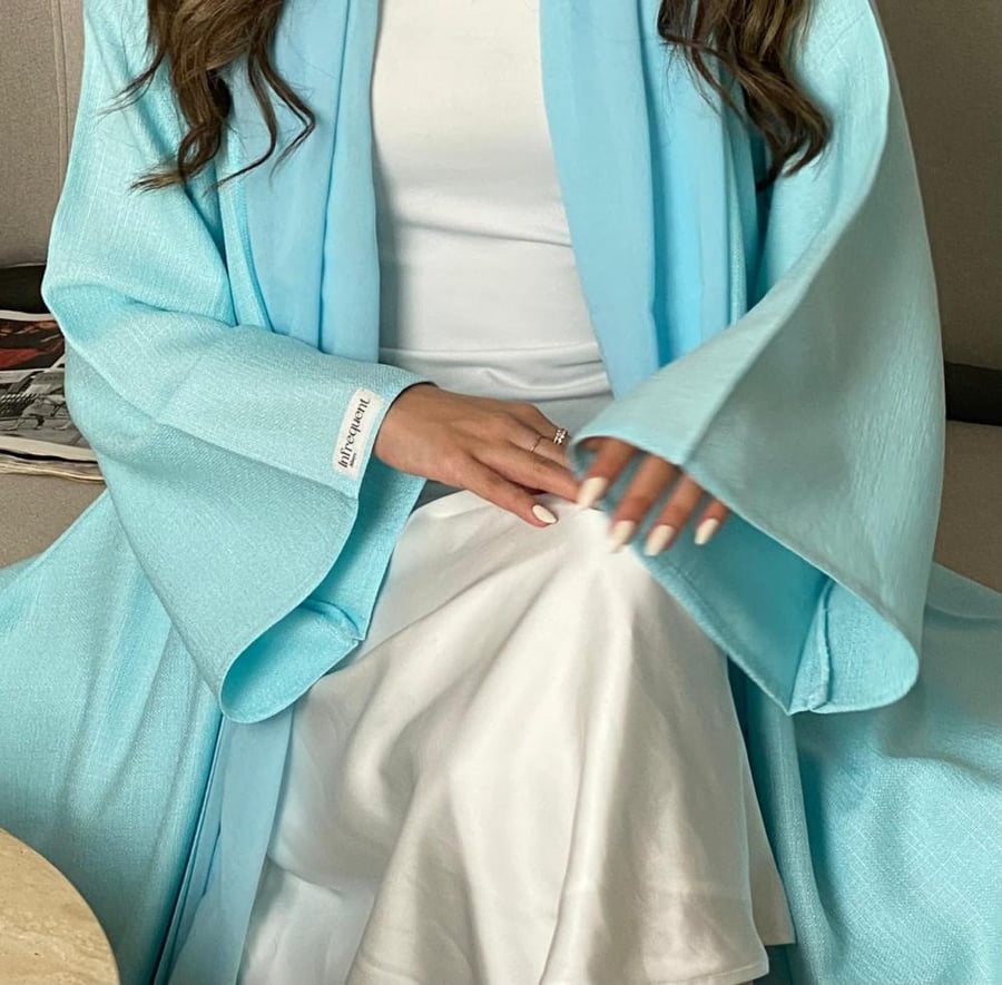 Baby Blue Abaya