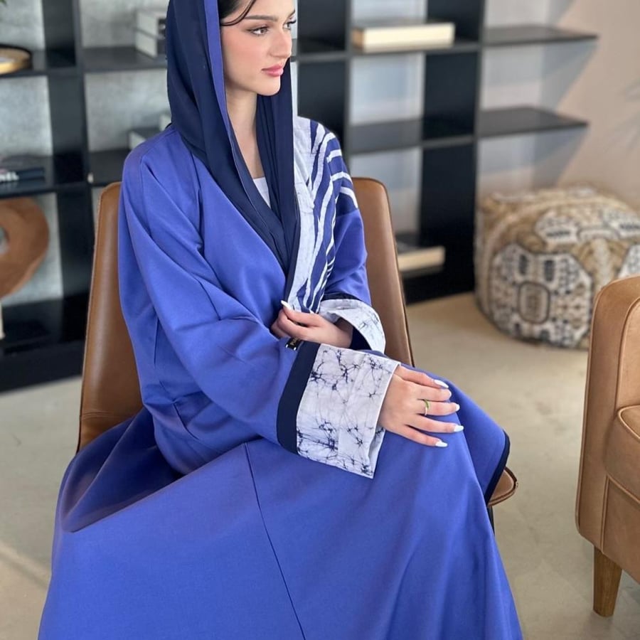 عباية كتان  موف| قطن هندي طباعة