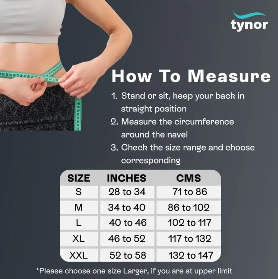 Tynor abdominal support 9 inch (23 cm) Tynor A 01 abdominal support